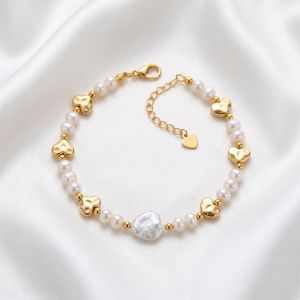Bratara ''Starlit Ivory'' din perle naturale