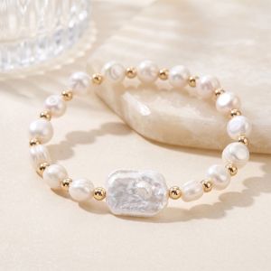 Bratara ''Natural Luster'' din perle naturale