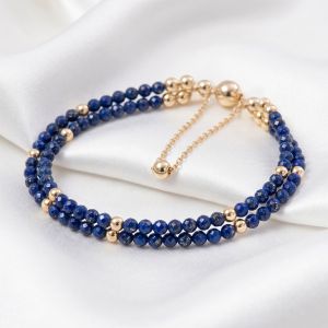 Bratara dubla ''Astrid'' din lapis lazuli