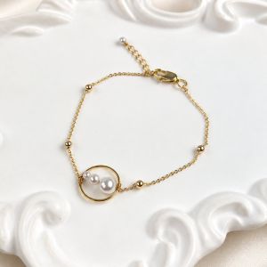 Bratara "Pearl Whisper" din perle de Mallorca