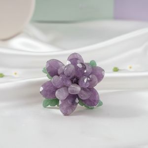 Brosa "Purple Peony" din ametist