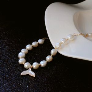 Bratara "Ocean Veil" din perle naturale albe