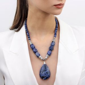 Colier "Deep Blue" din sodalit
