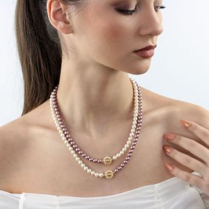 Set doua coliere "Nobleza" din perle de Mallorca