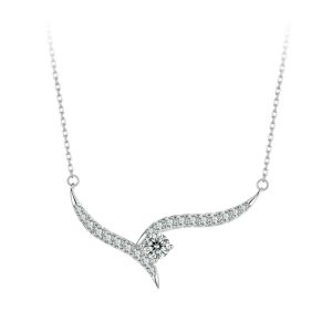 Colier "Elegance" din argint si cristale