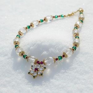 Colier "Winter Wonderland" din cristale