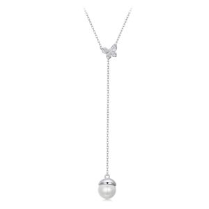 Colier "Delicate drop" din argint si perla