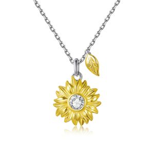 Colier "Sunflower" din argint