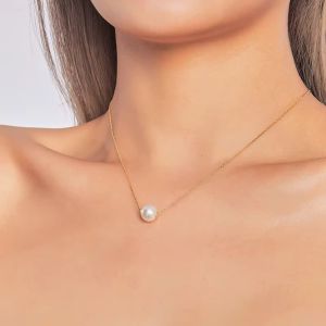 Colier "Innocentia" din argint si perla