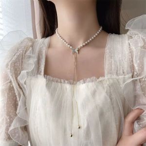 Colier "Crystal Butterfly" placat cu aur