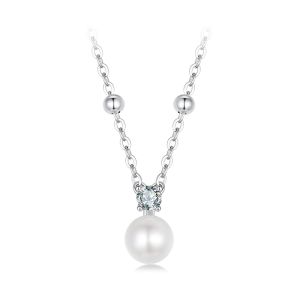 Colier "Brillance" din argint si perla