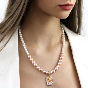 Colier "Poveste de vara" din perle de Mallorca