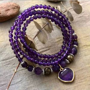 Colier "Lavandula" din ametist