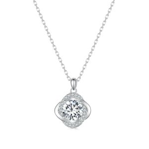 Colier "Empire of Elegance" din argint si cristale