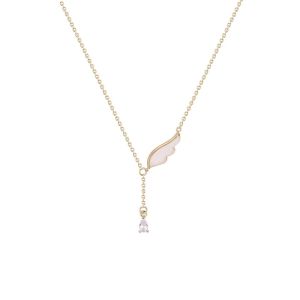 Colier "Pure Wing" placat cu aur