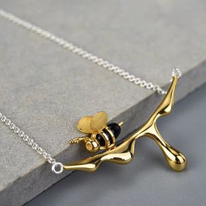 Colier "Golden Bee" din argint