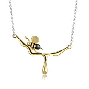 Colier "Golden Bee" din argint