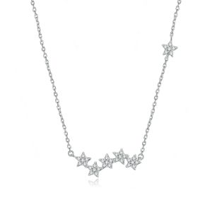 Colier "Stargaze" din argint si cristale