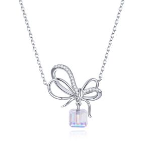 Colier "Cute Gift" din argint si cristale