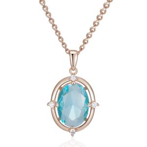 Colier ''Azul" placat cu aur roz