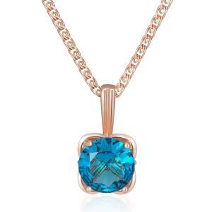 Colier "Lustre" placat cu aur roz