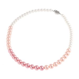 Colier "Peachy Pearl" din perle