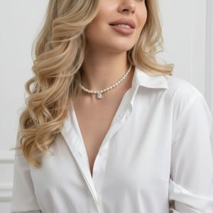 Colier "Almedina" din perle naturale