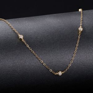 Colier "Golden Glimoria" din argint placat cu aur