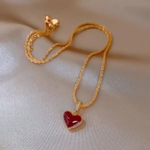 Colier "Valentine" placat cu aur