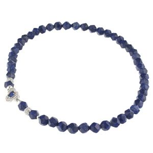 Colier "Trillium" din lapis lazuli