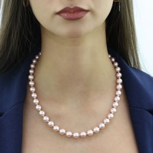 Colier "Cashmere" din de Mallorca roz