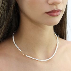 Colier "Charisma" din perle naturale si aur 14k