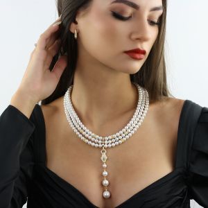 Colier "Devine" din perle de Mallorca