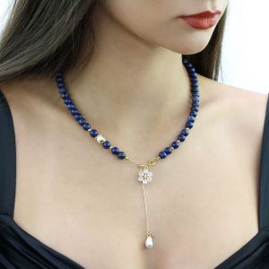 Colier "Icelyn" din lapis lazuli