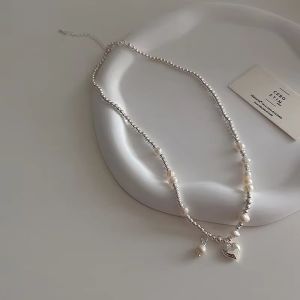 Colier "Glorielle" din alama placata cu argint