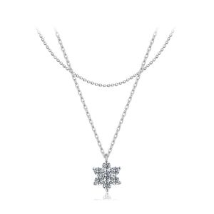 Colier ''Twinkling Star'' din argint si Moissanite