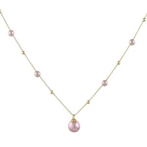 Colier "Golden Blush" placat cu aur