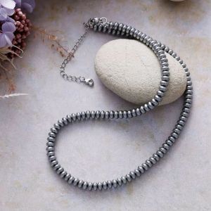 Colier "Steel Seduction" din perle