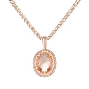 Colier "Cream Touch" placat cu aur roz