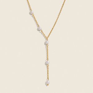 Colier delicat din perle albe