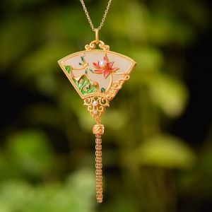 Colier "Pheonix" placat cu aur