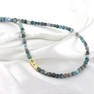 Colier "Pure Blue" din apatit
