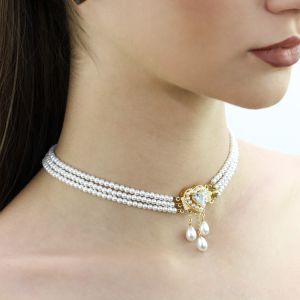 Colier "Love Choker" din perle de Mallorca