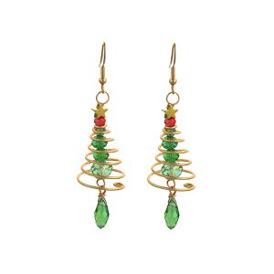 Cercei "Christmas Tree" din cristale