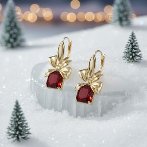 Cercei "Dear Santa..." din cristale