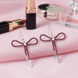 Cercei "Festive Bow" din cristale