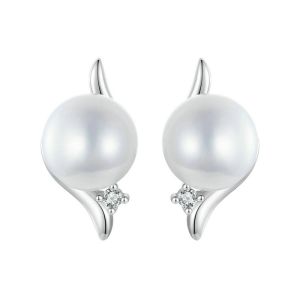 Cercei "Rare pearl" din argint