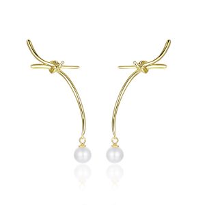Cercei "Golden knot" din argint