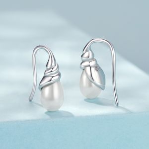 Cercei "Petal drop"din argint