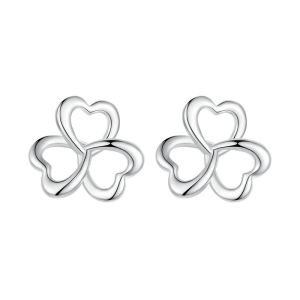 Cercei "Clover" din argint